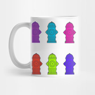 Pop Art Fire Hydrants Mug